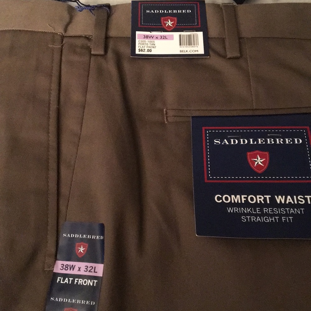 2 pairs of 38x32 khaki for 13bucks